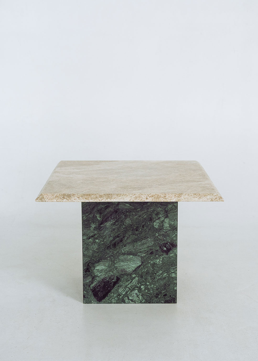 Mesa de apoyo en mármol gris y verde - Canica Collections