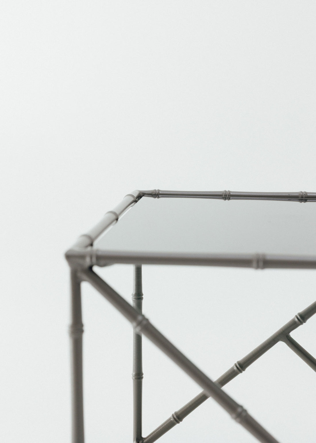 Mirrored side table