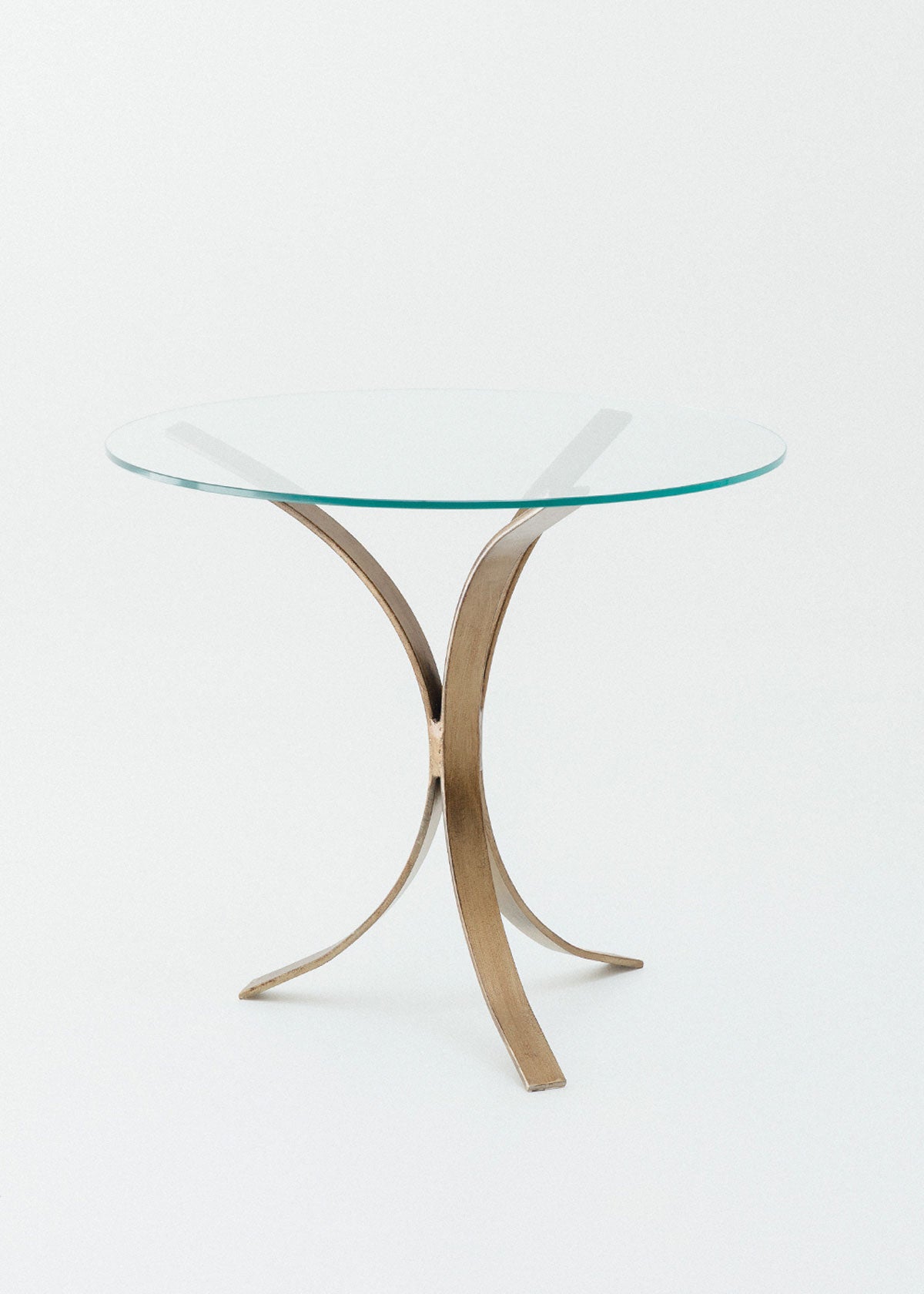 Glass side table