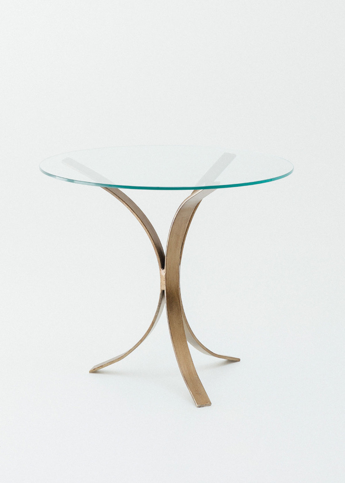 Glass side table