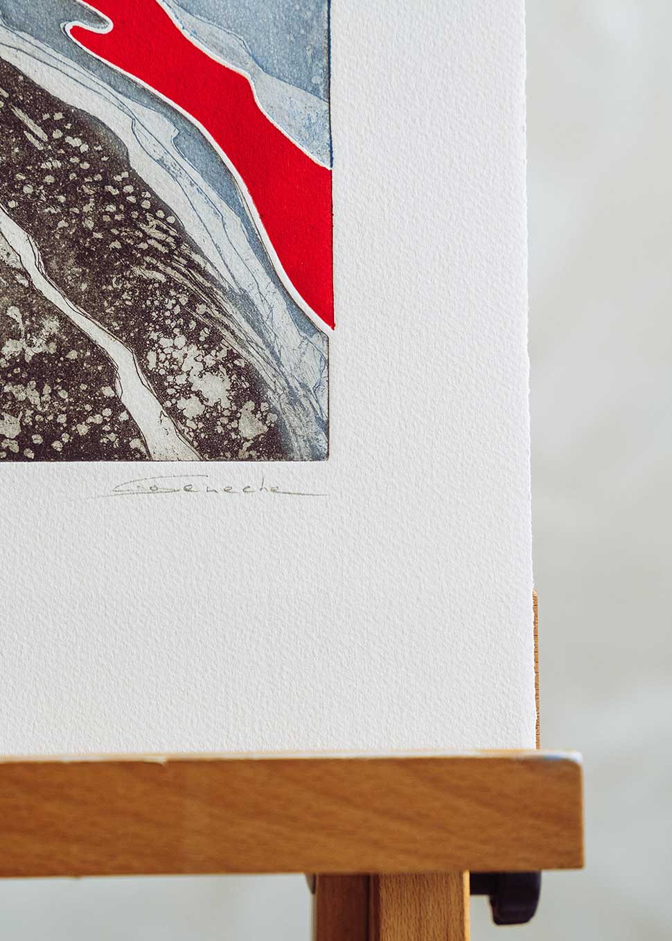 Obra gráfica original numerada y firmada a mano por la artista Chari Goyeneche.