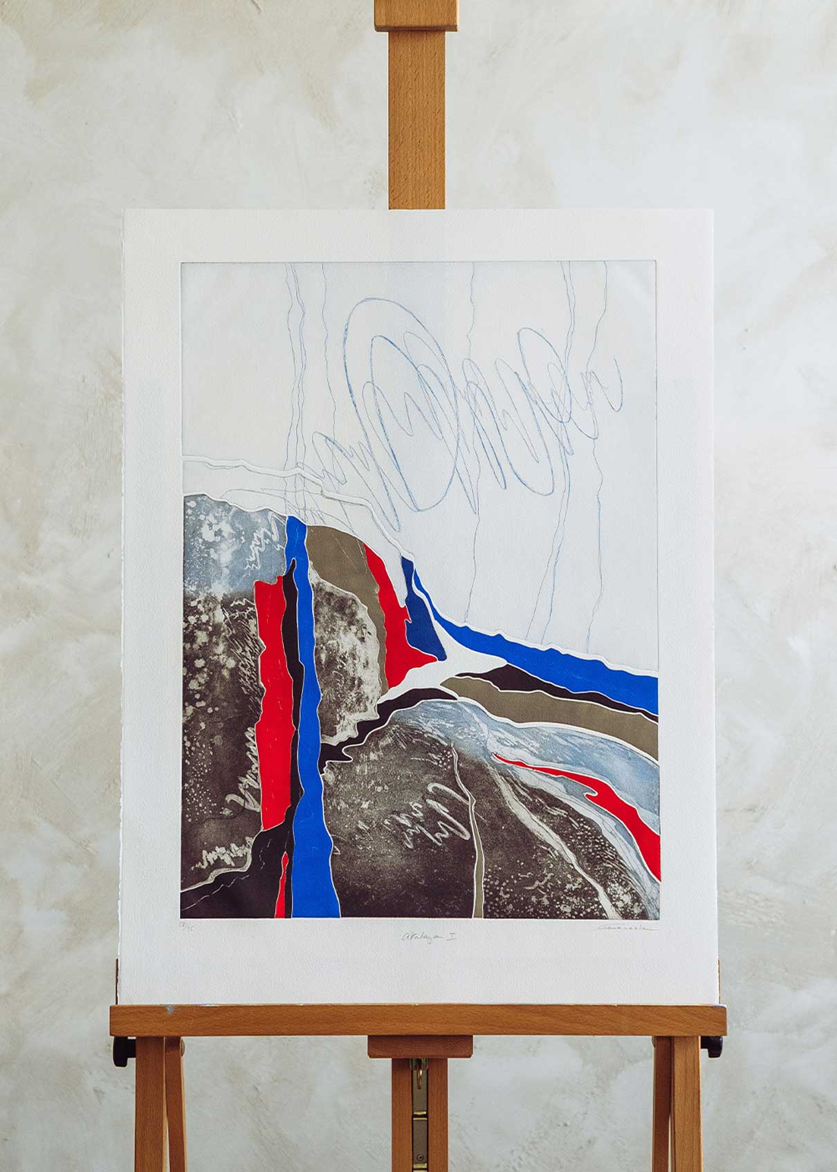 Obra gráfica original numerada y firmada a mano por la artista Chari Goyeneche.