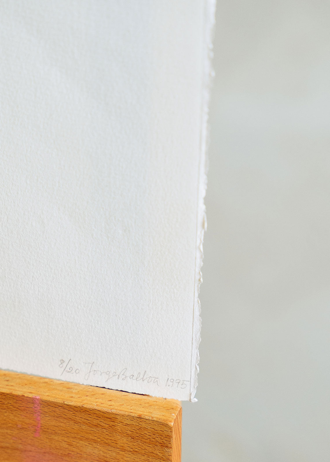 Obra gráfica original numerada y firmada a mano por el artista Jorge Balboa.