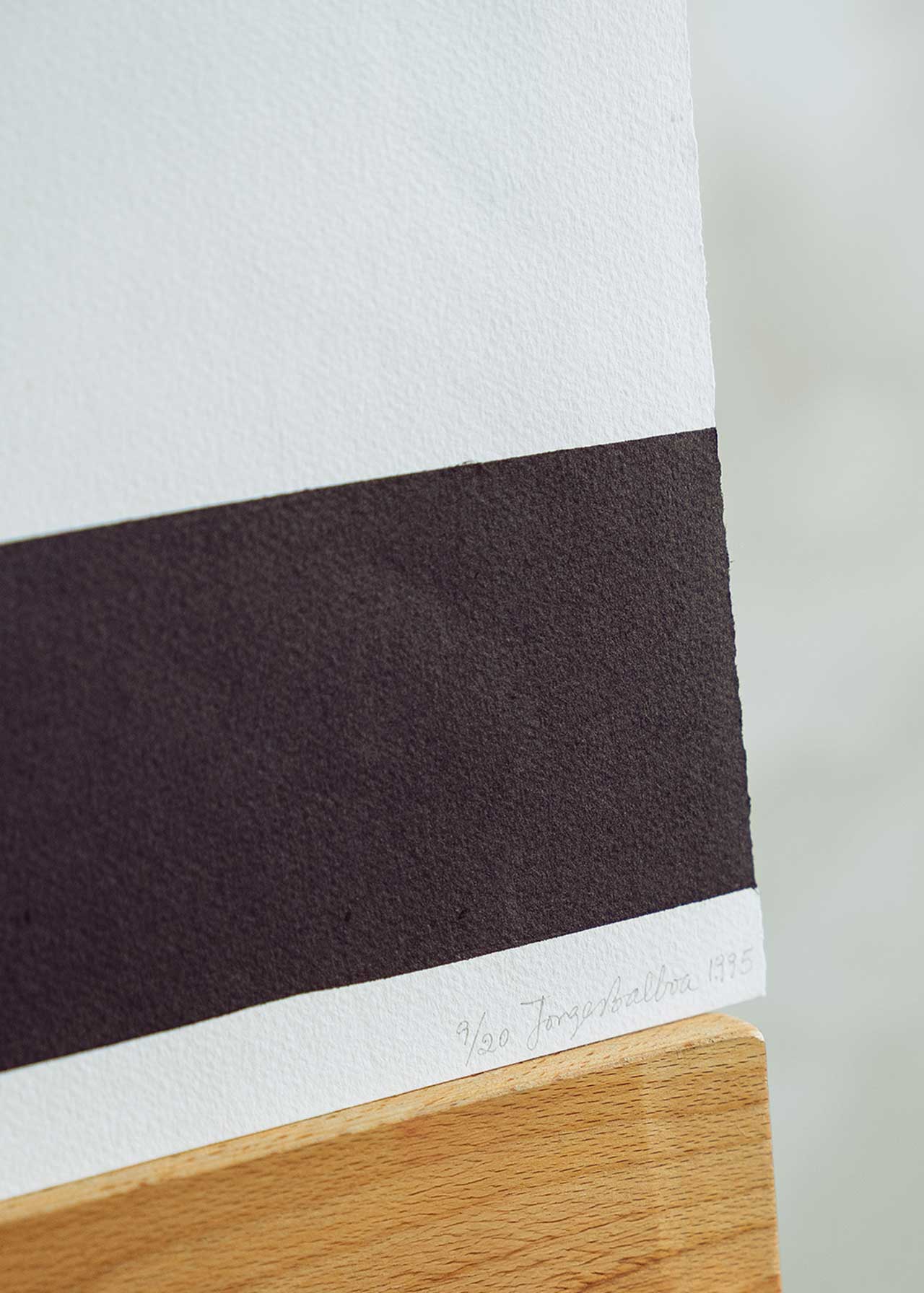 Obra gráfica original numerada y firmada a mano por el artista Jorge Balboa.