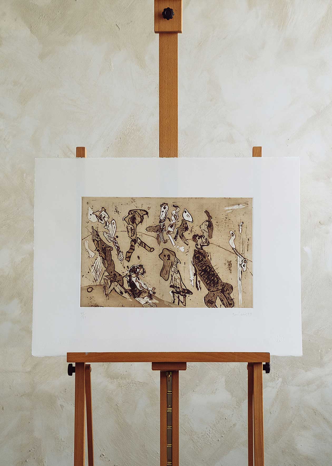 Obra gráfica original numerada y firmada a mano por el artista Alfonso Bonifacio.