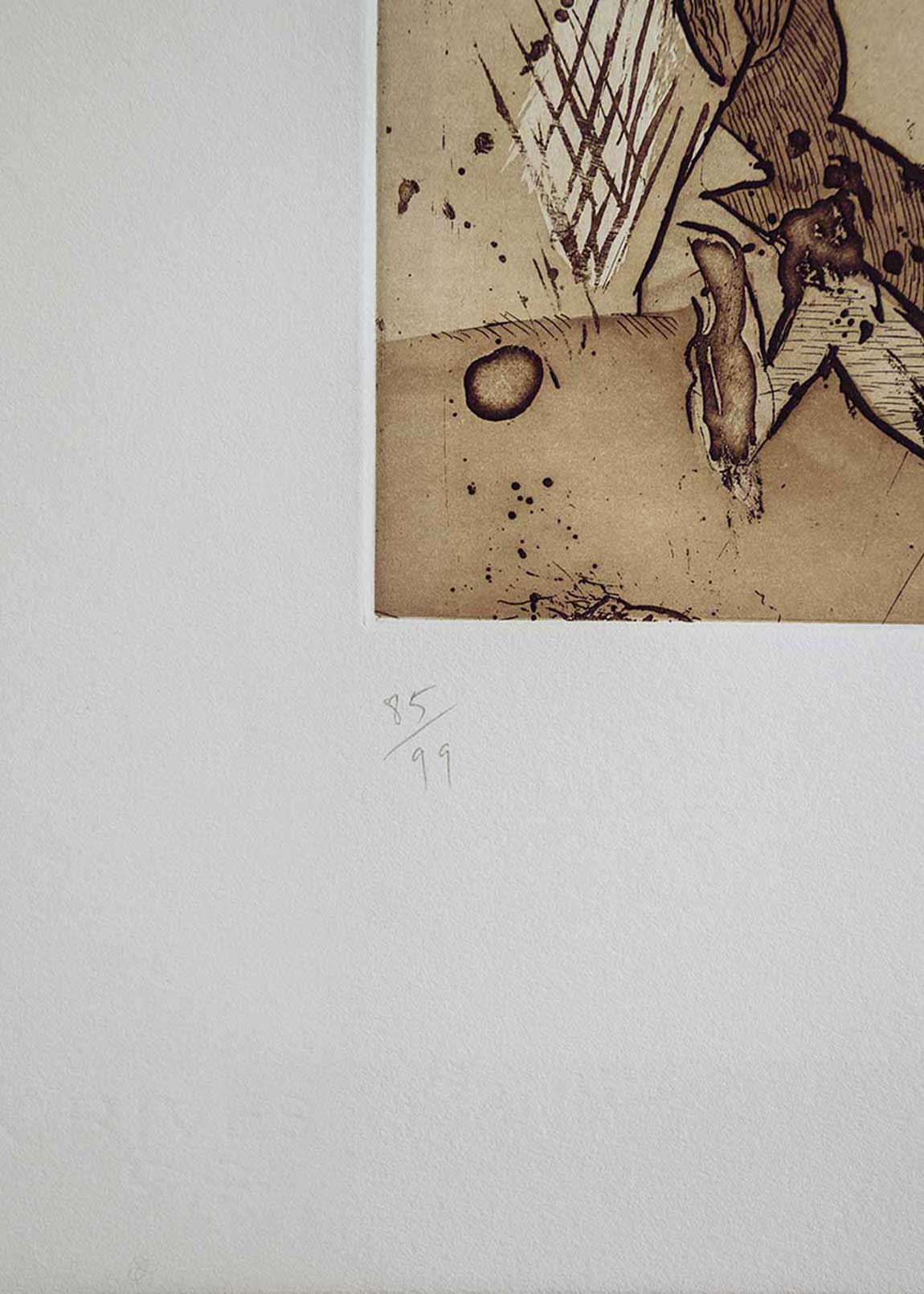 Obra gráfica original numerada y firmada a mano por el artista Alfonso Bonifacio.