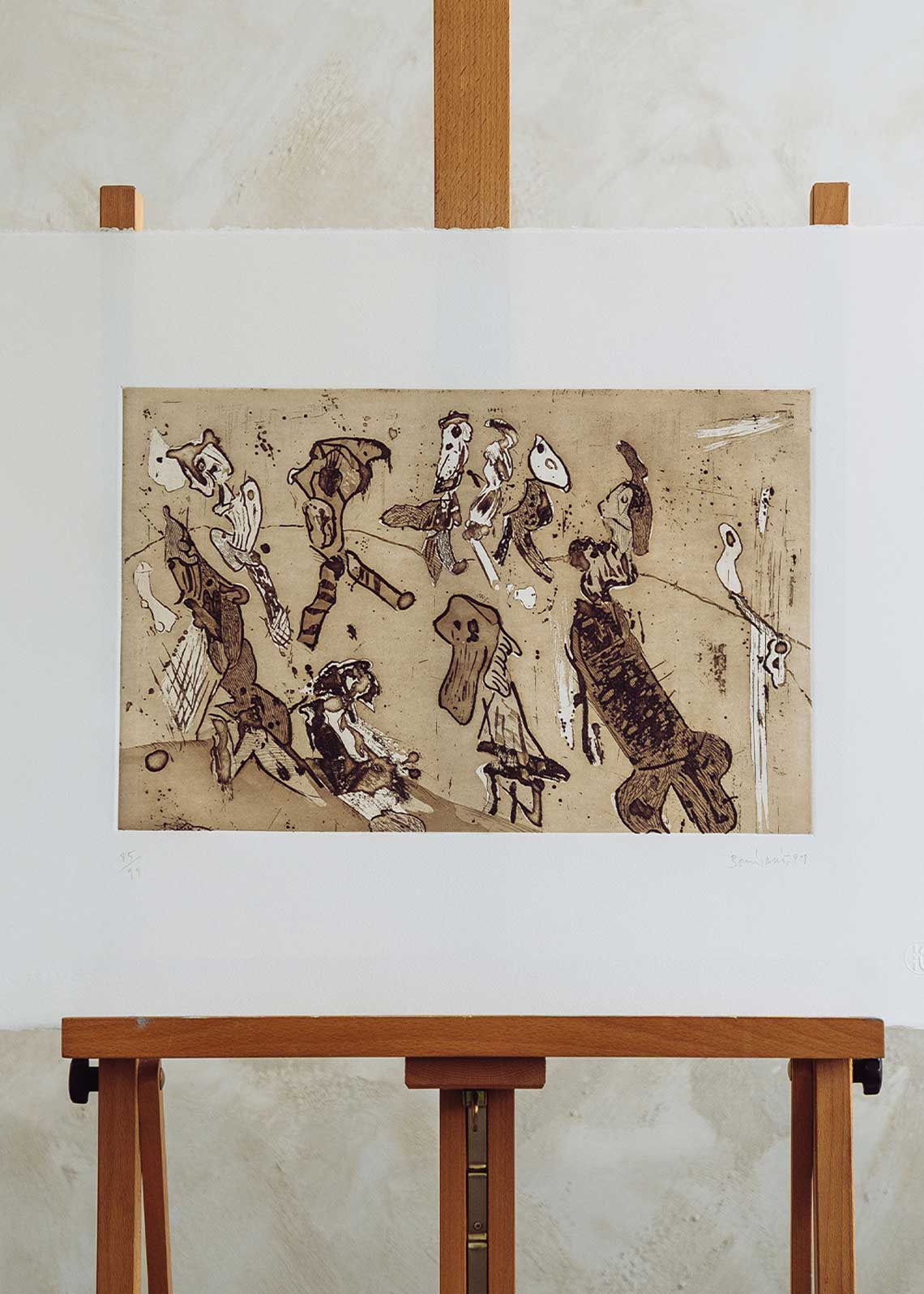 Obra gráfica original numerada y firmada a mano por el artista Alfonso Bonifacio.