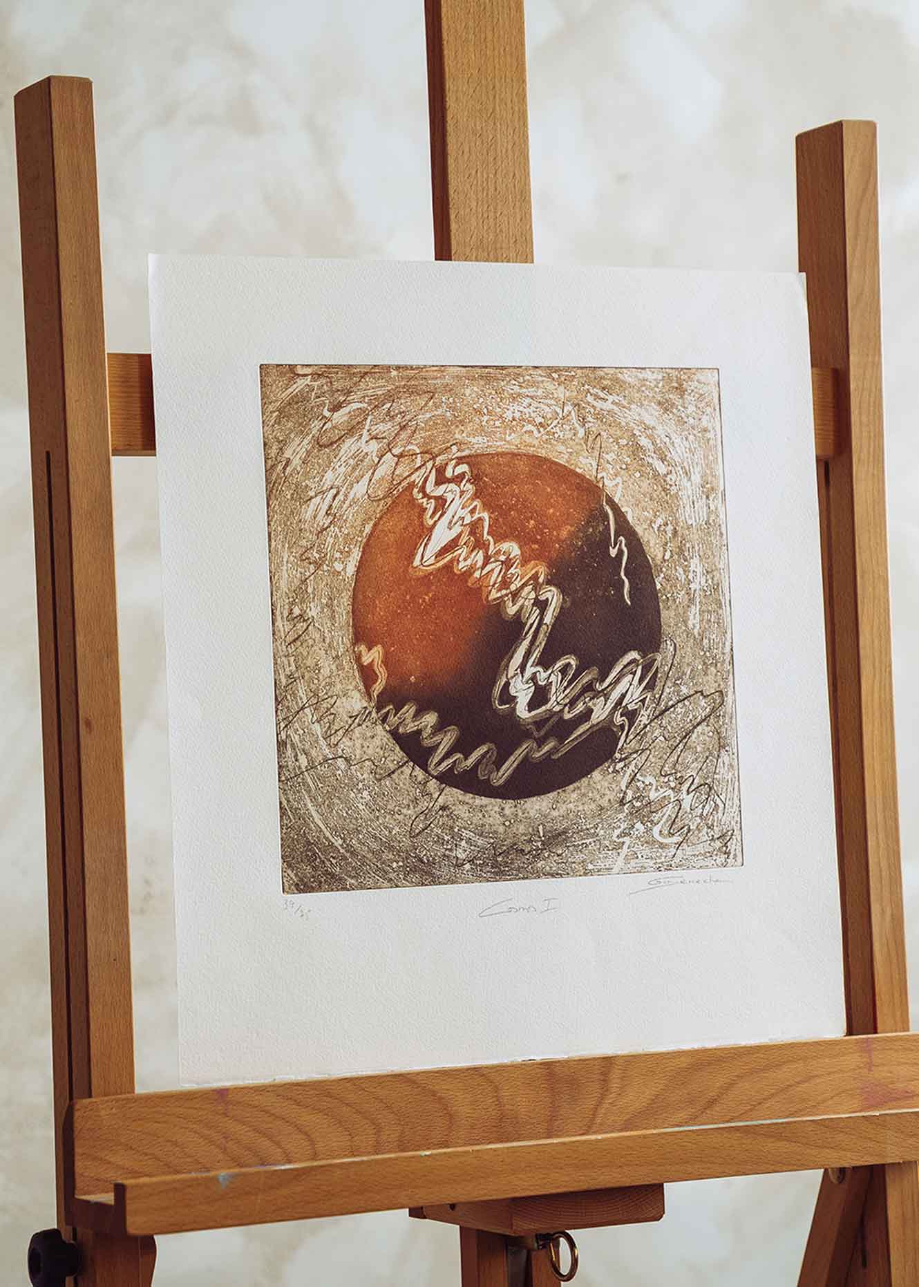 Obra gráfica original numerada y firmada a mano por la artista Chari Goyeneche.