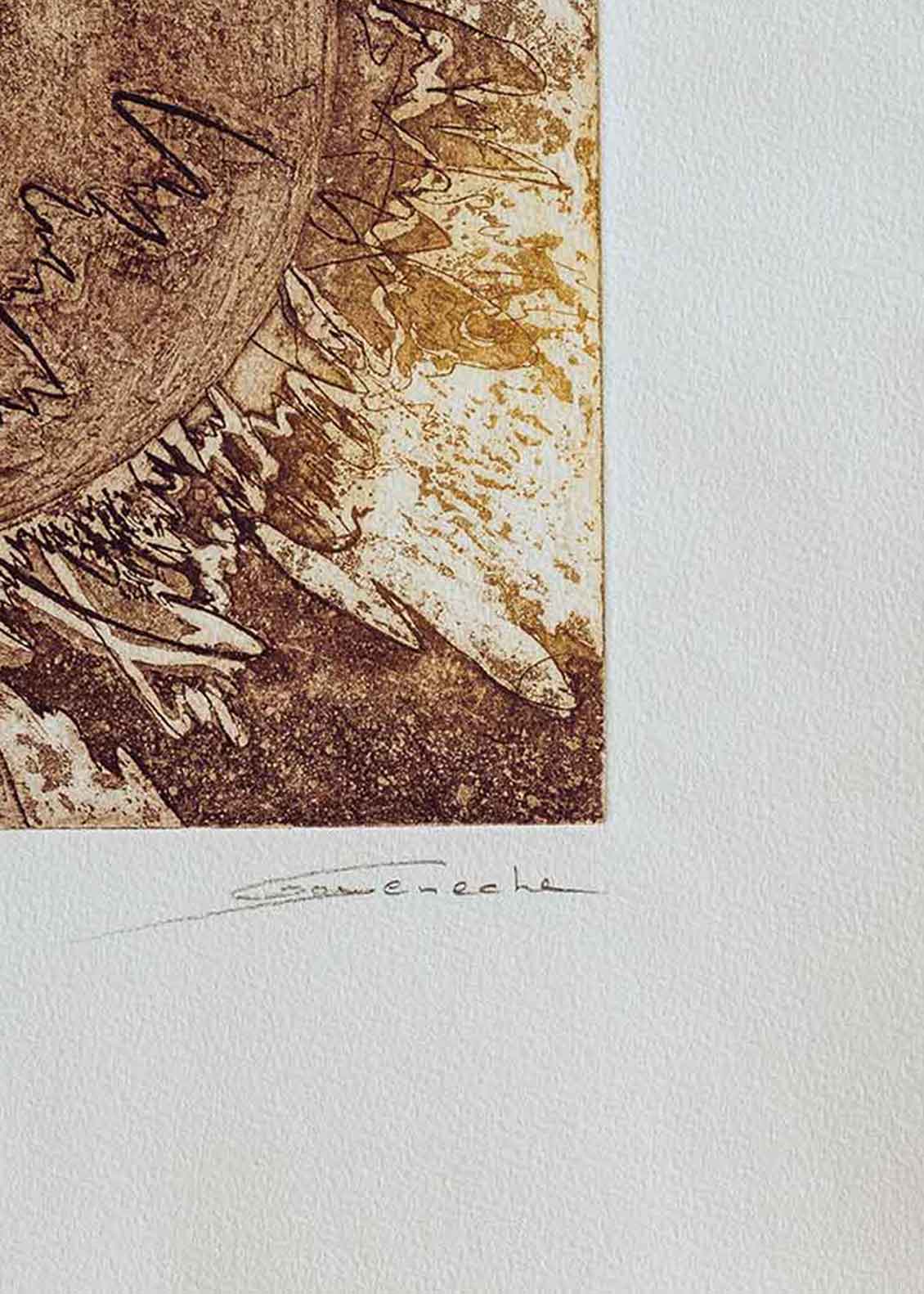 Obra gráfica original numerada y firmada a mano por la artista Chari Goyeneche.