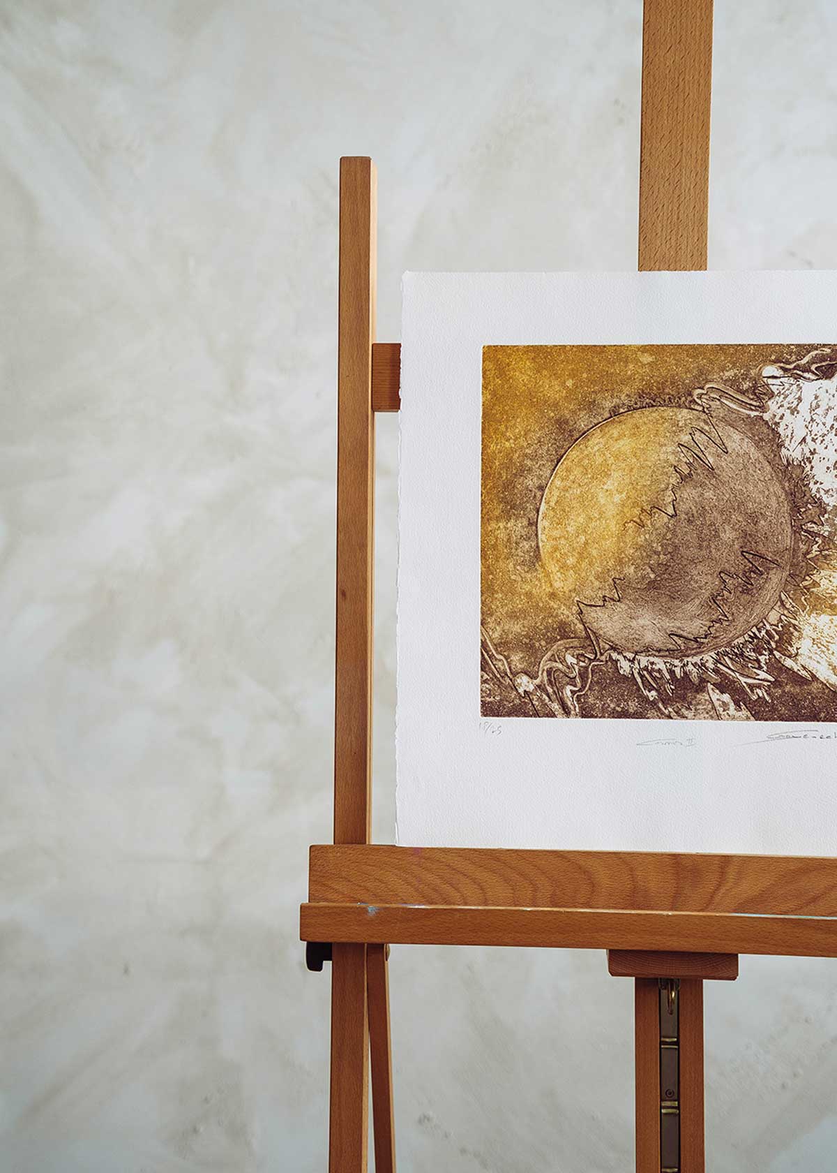 Obra gráfica original numerada y firmada a mano por la artista Chari Goyeneche.