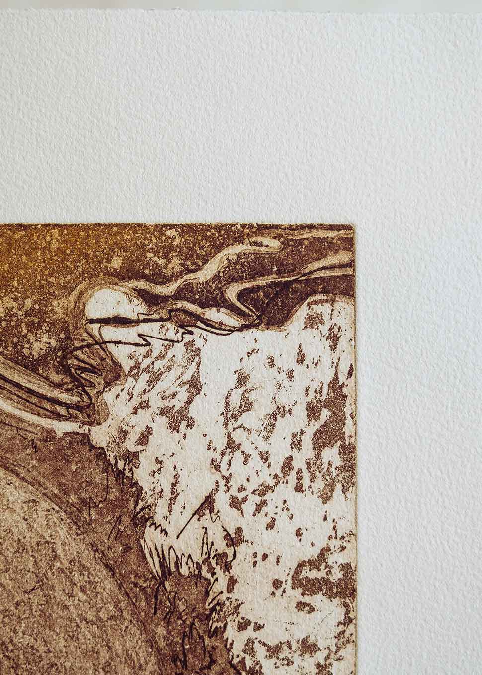 Obra gráfica original numerada y firmada a mano por la artista Chari Goyeneche.