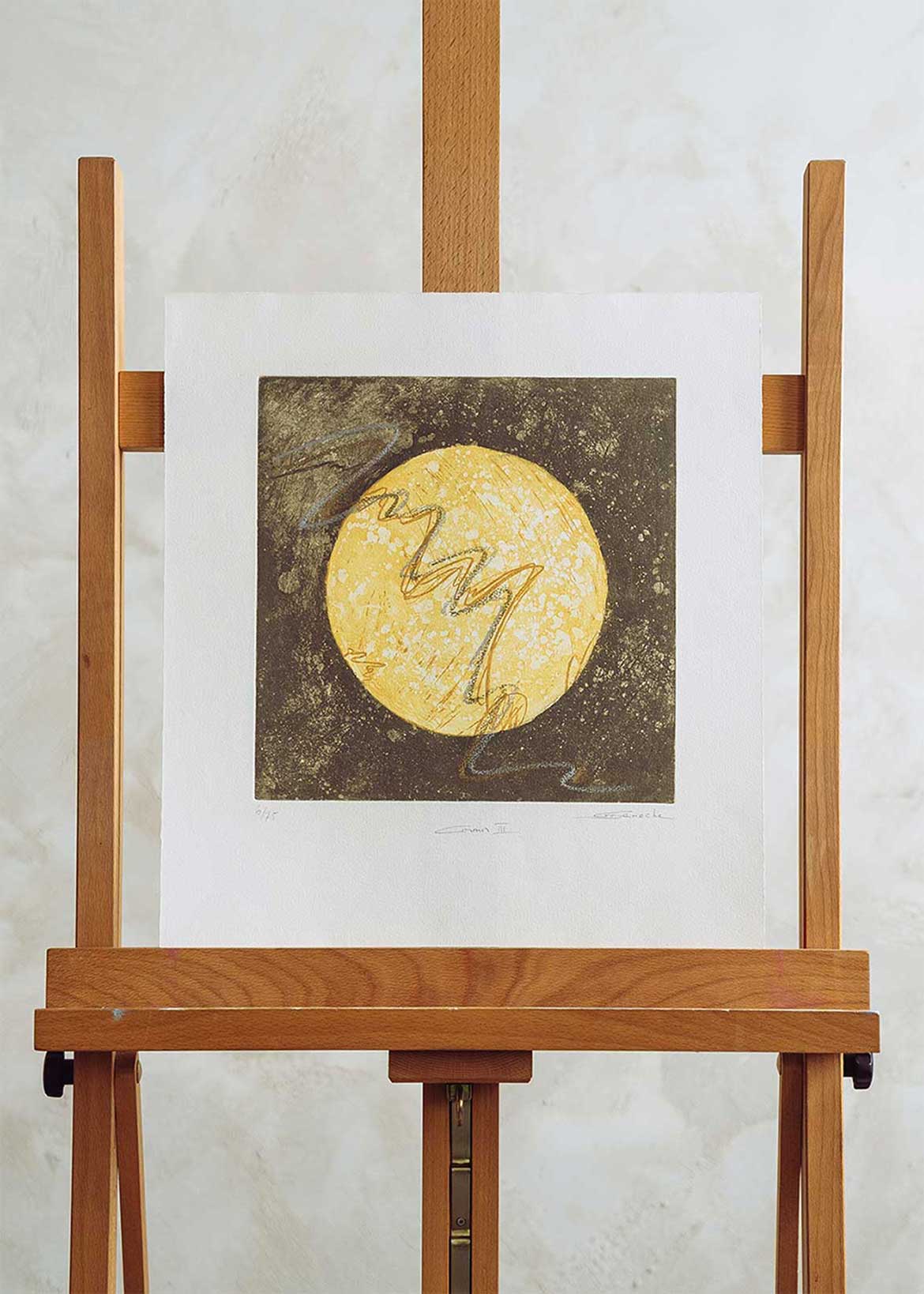 Obra gráfica original numerada y firmada a mano por la artista Chari Goyeneche.