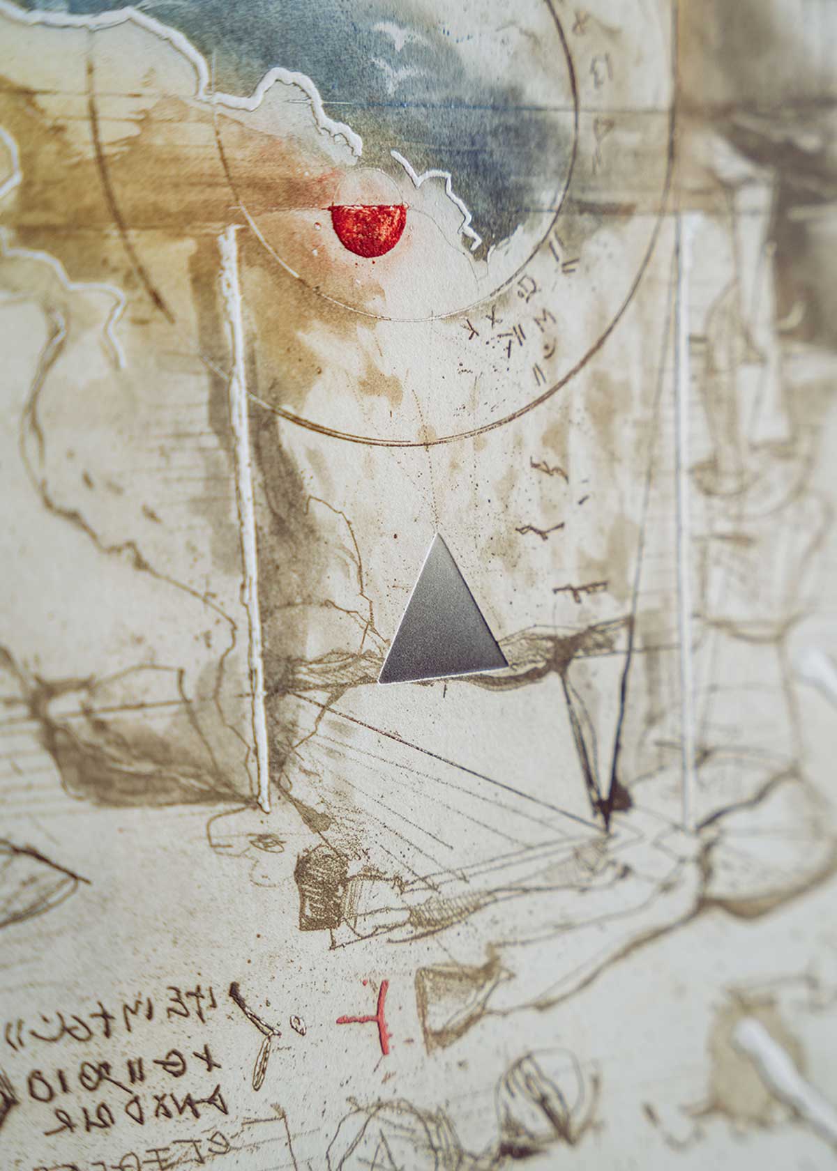 Obra gráfica original numerada y firmada a mano por el artista Islampur Monir.