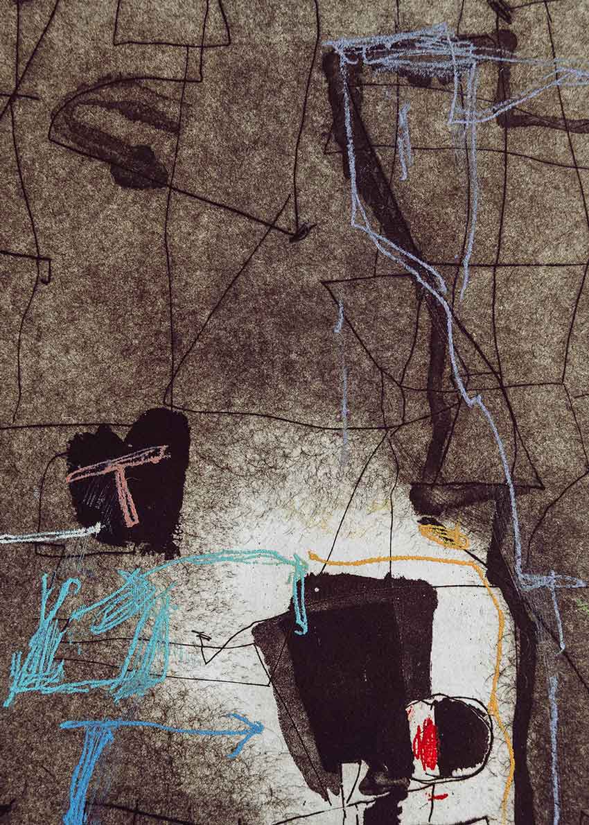 Obra gráfica original numerada y firmada a mano por el artista Islampur Monir.