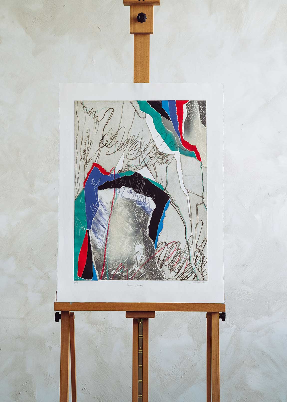 Obra gráfica original numerada y firmada a mano por la artista Chari Goyeneche.