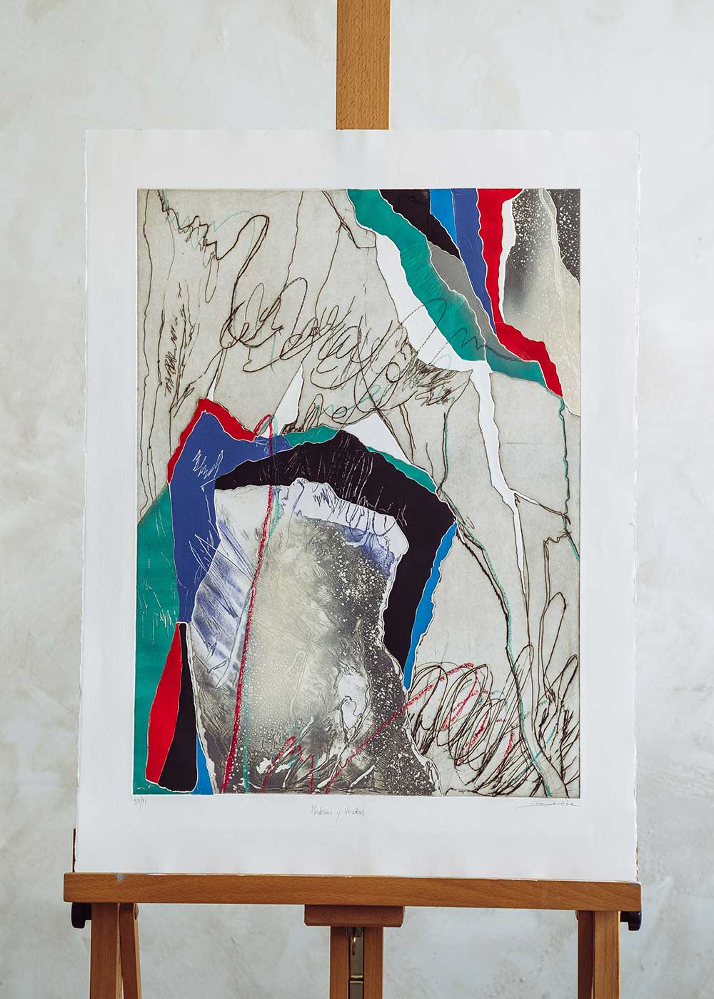 Obra gráfica original numerada y firmada a mano por la artista Chari Goyeneche.