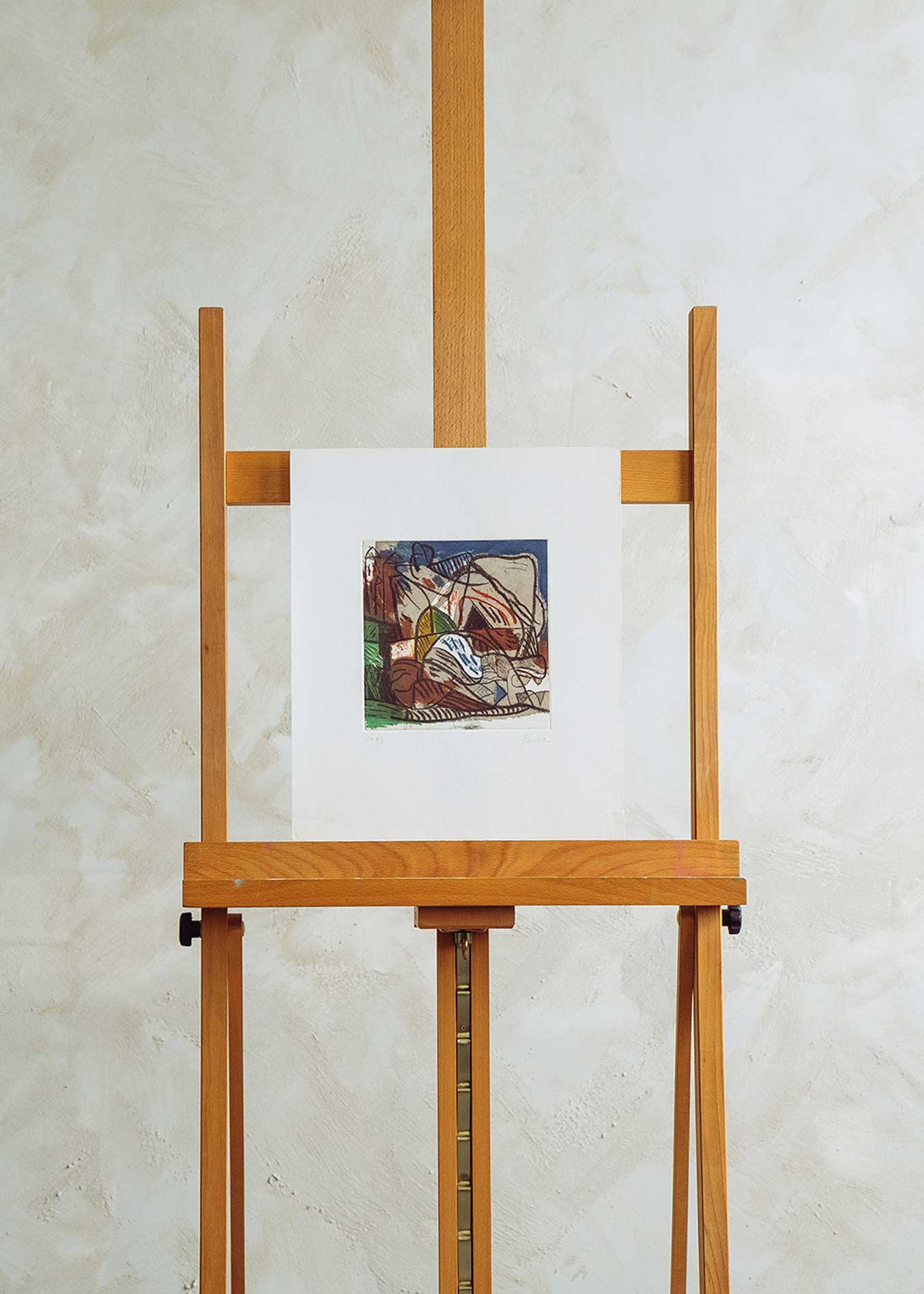 Obra gráfica original numerada y firmada a mano por el artista Isidro Parra.