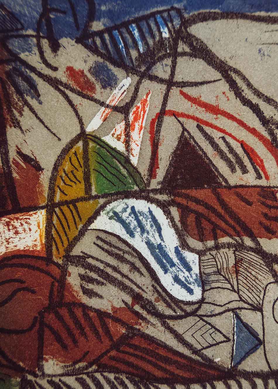 Obra gráfica original numerada y firmada a mano por el artista Isidro Parra.