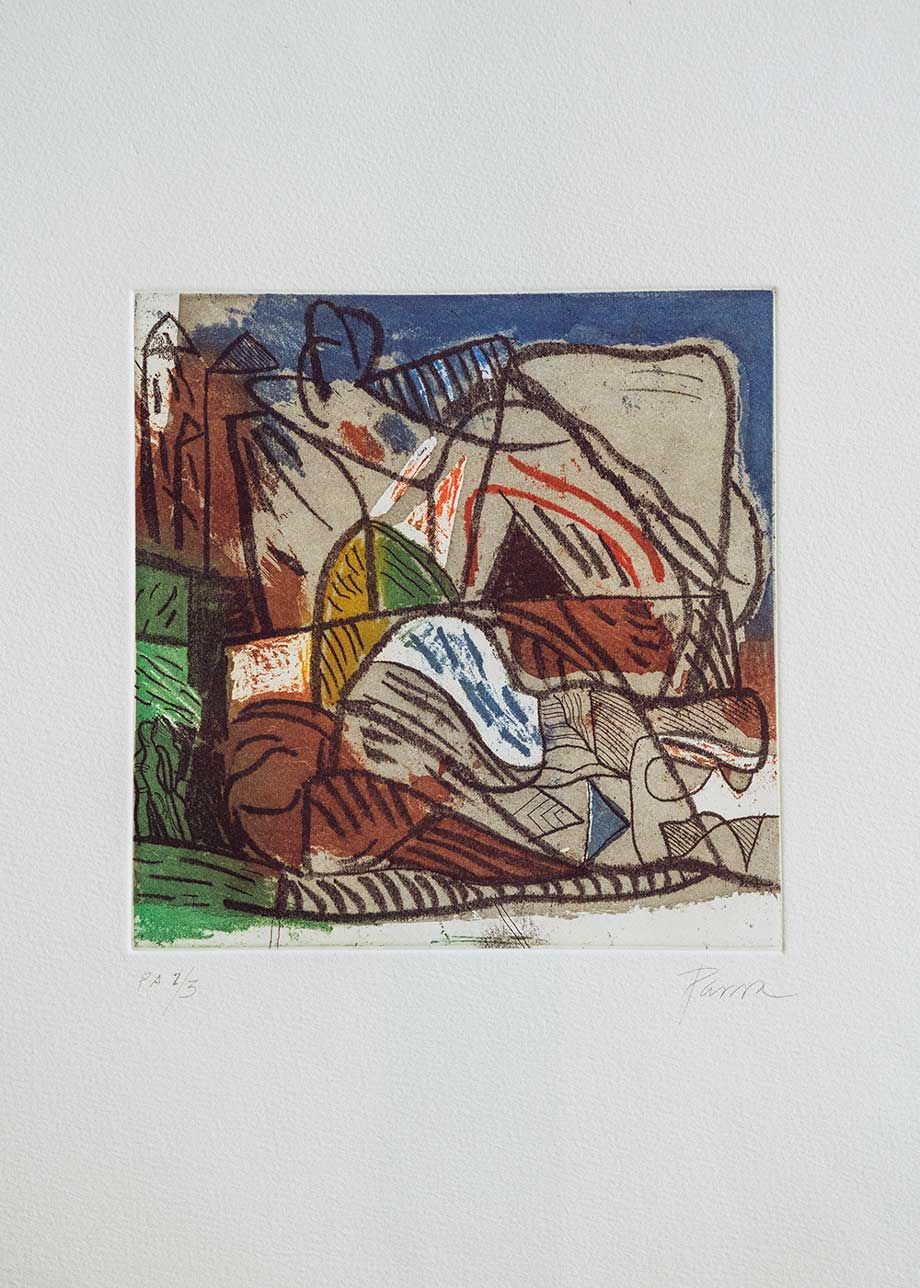 Obra gráfica original numerada y firmada a mano por el artista Isidro Parra.