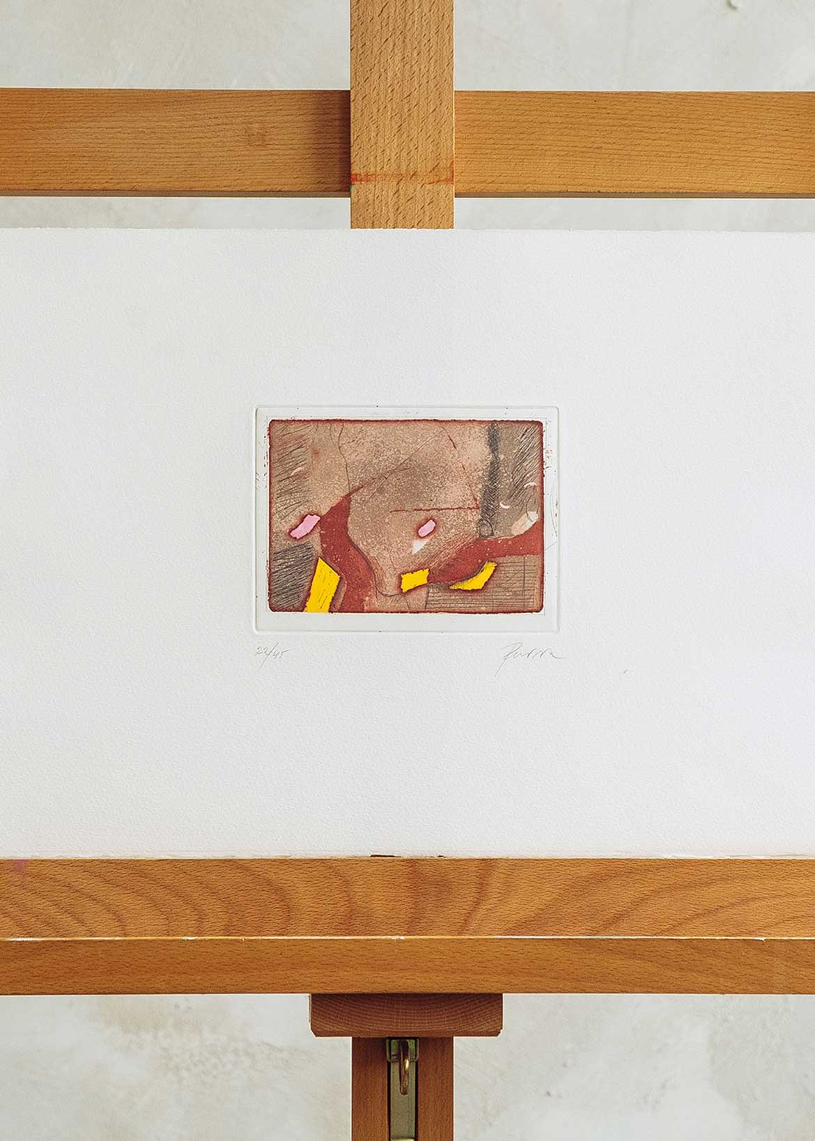 Obra gráfica original numerada y firmada a mano por el artista Isidro Parra.