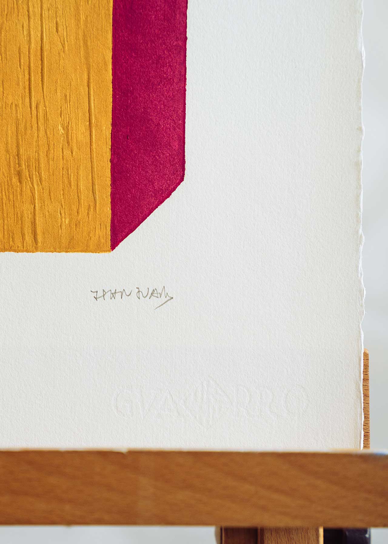 Obra gráfica original numerada y firmada a mano por el artista Joaquín San Juan.