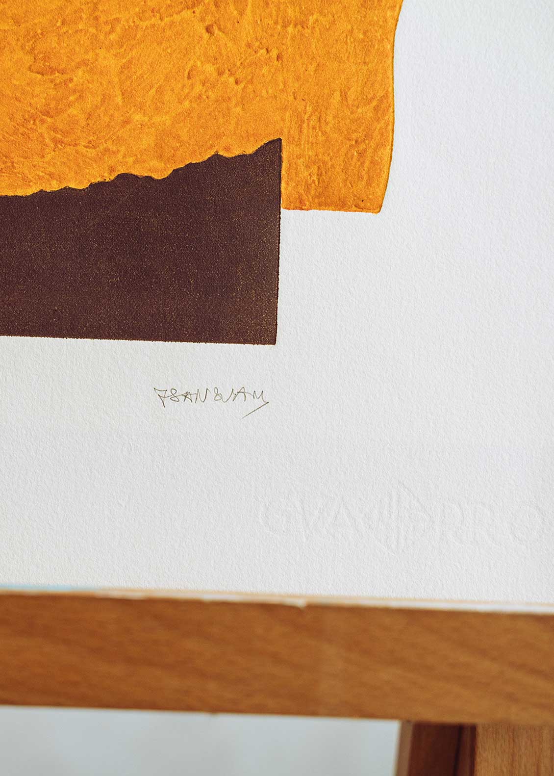 Obra gráfica original numerada y firmada a mano por el artista Joaquín San Juan.