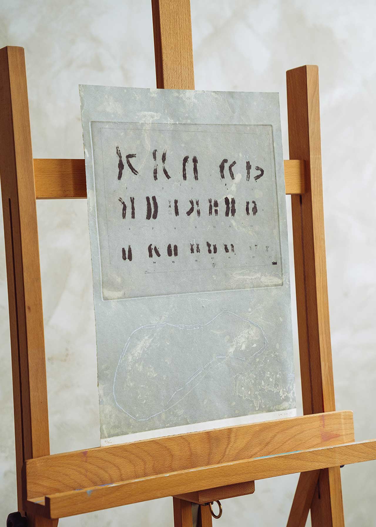 Obra gráfica original numerada y firmada a mano por el artista Unai San Martín.