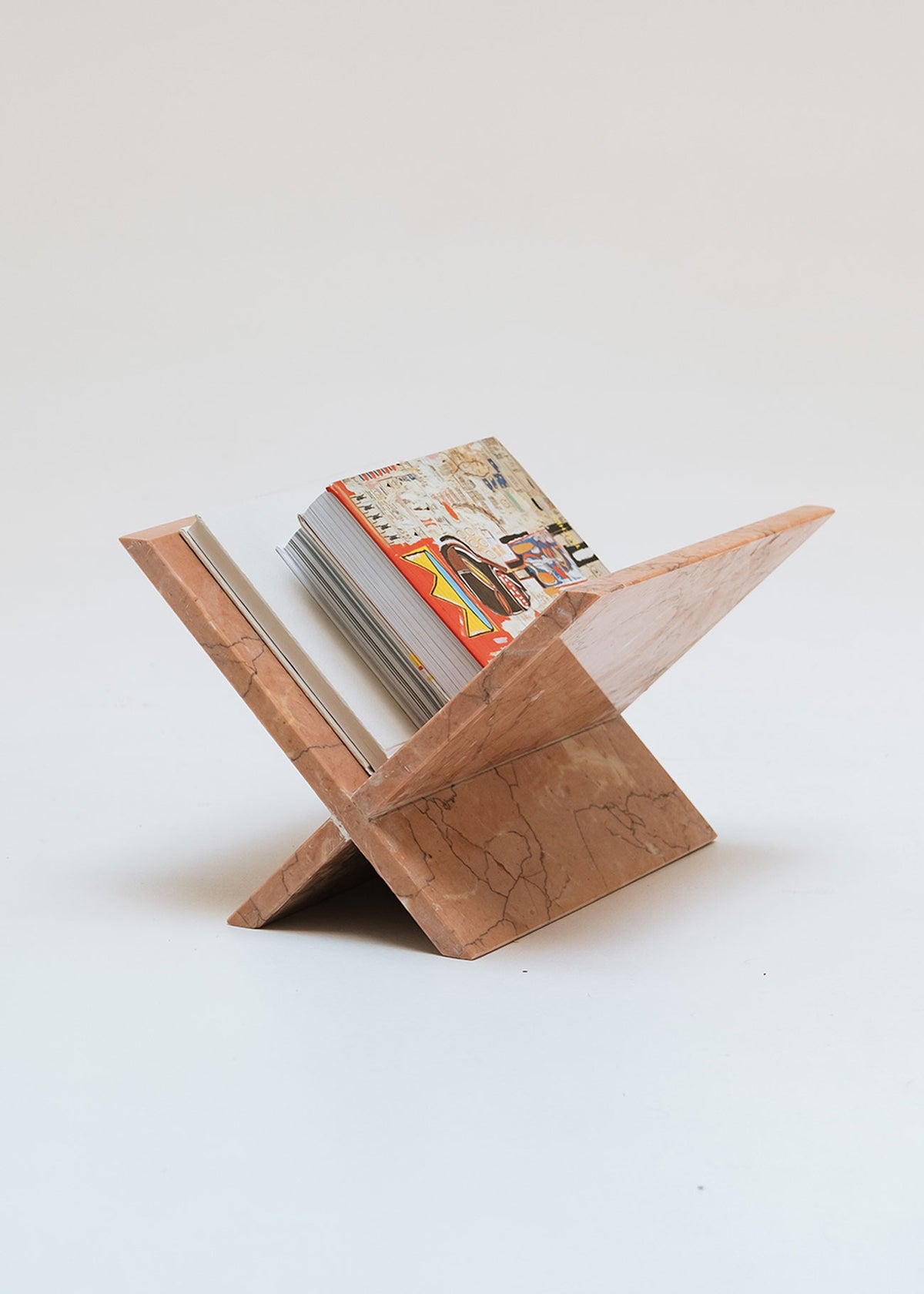 Marble magazine rack