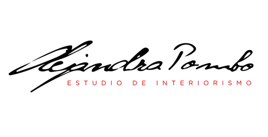 Logo de Alejandra Pombo, estudio de interiorismo