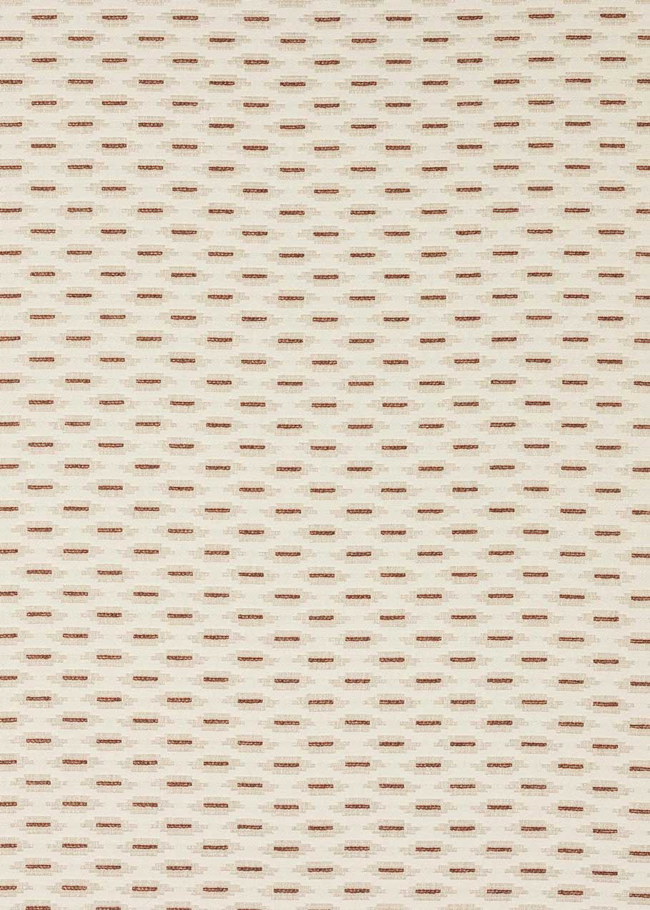 Cabecero tapizado en tela estampada.