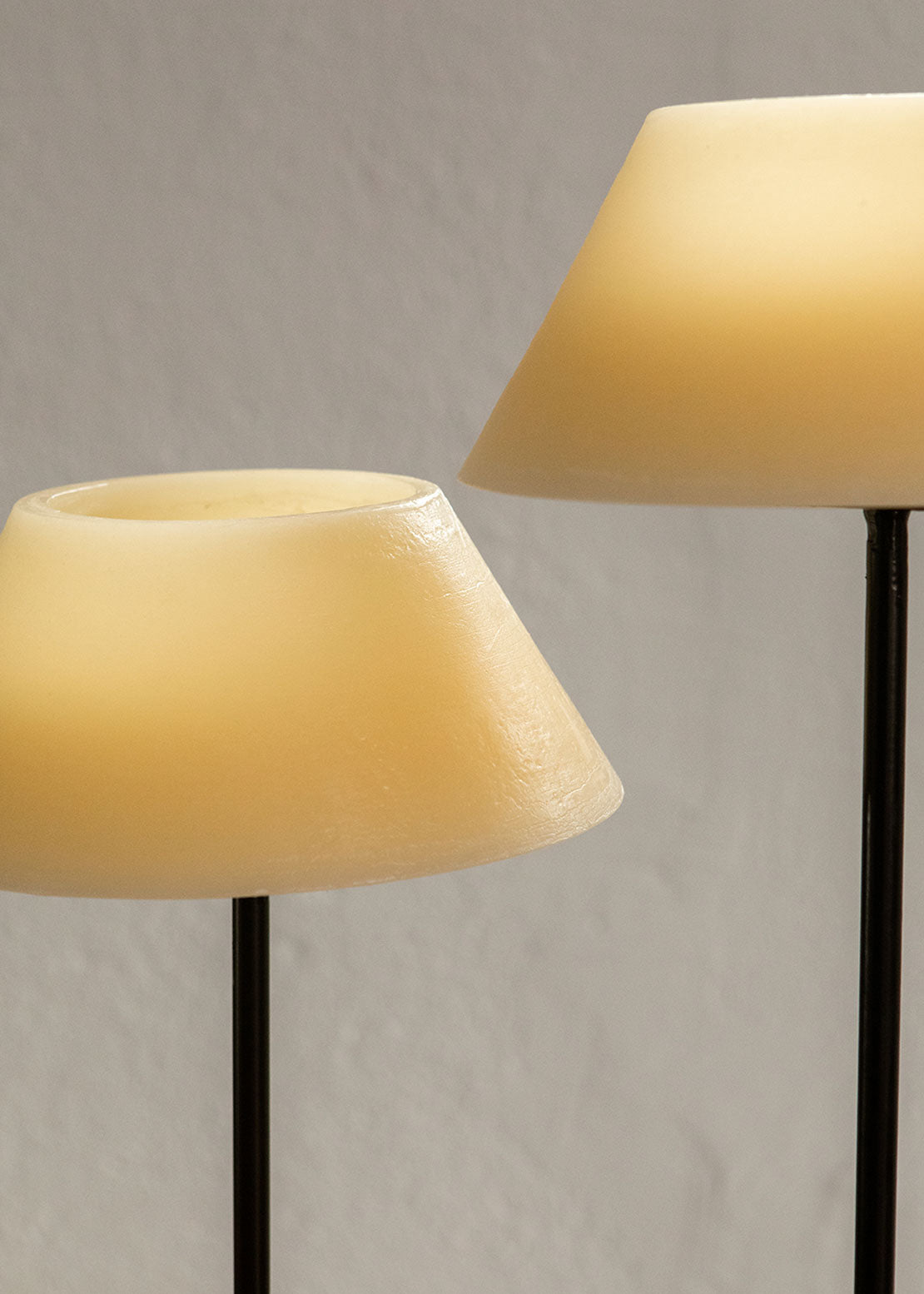 Lámpara de pie de velas
