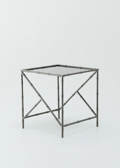 Mirrored side table