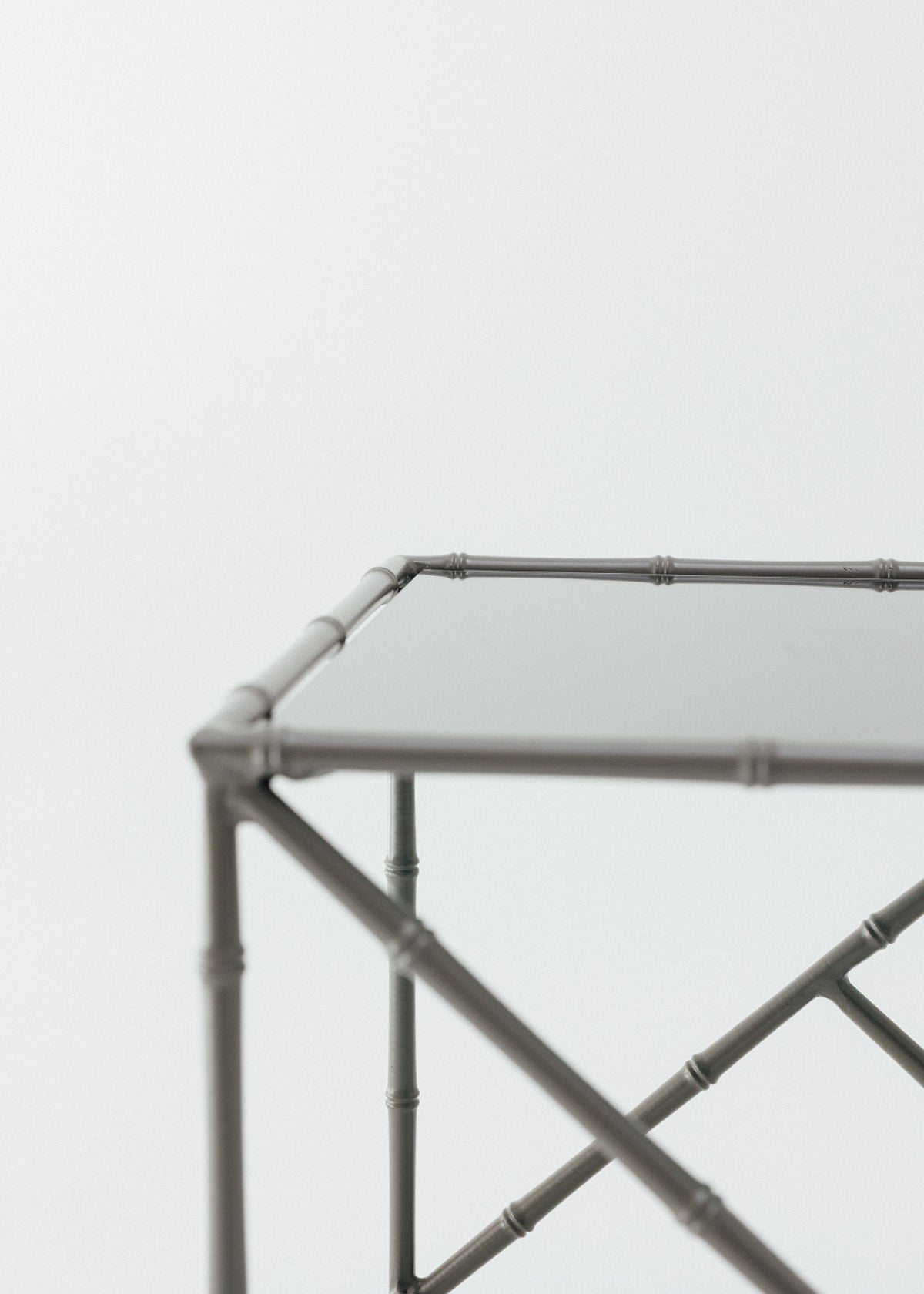 Mirrored side table