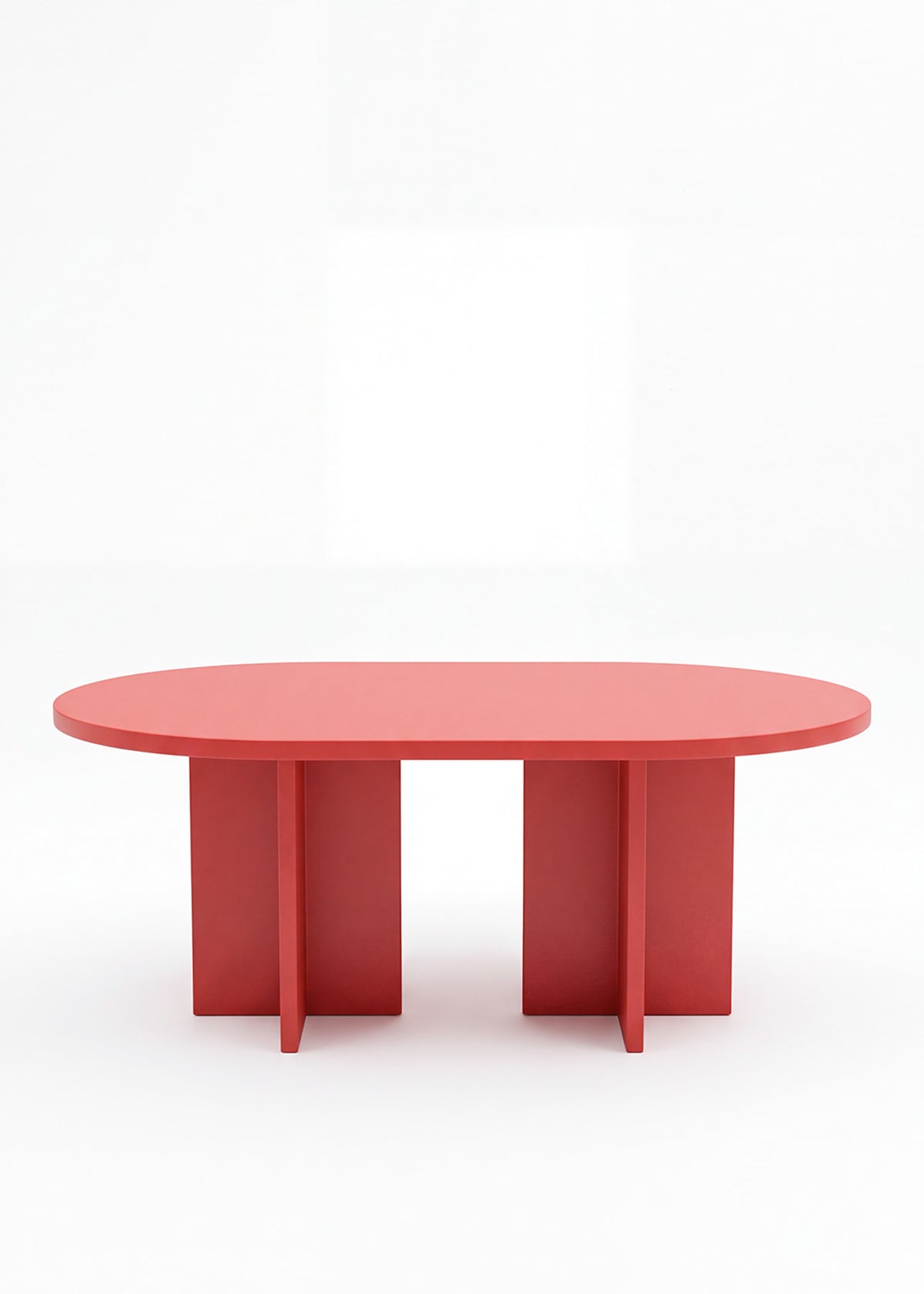 Mesa de comedor lacada en alto brillo