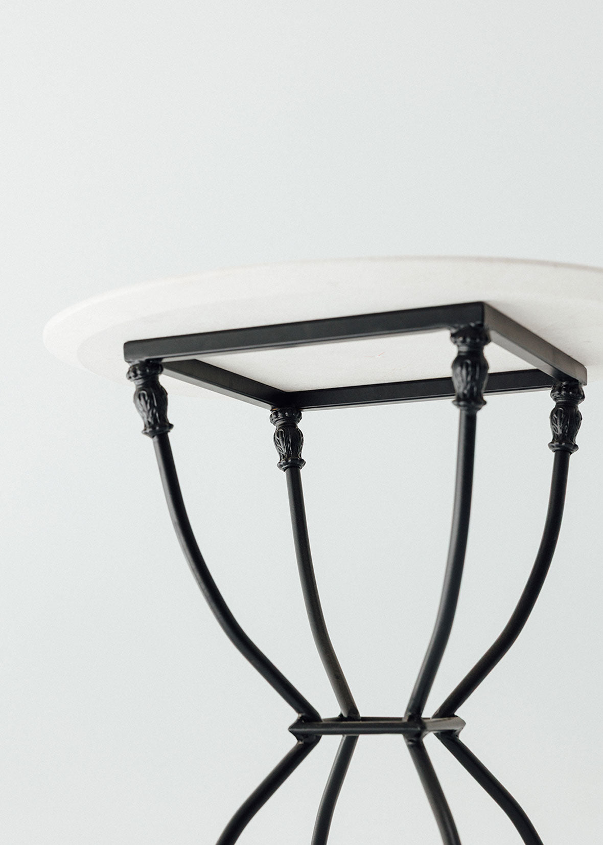 Limestone side table