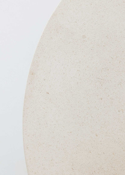 Limestone side table