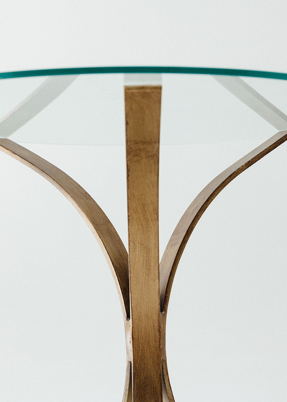 Glass side table