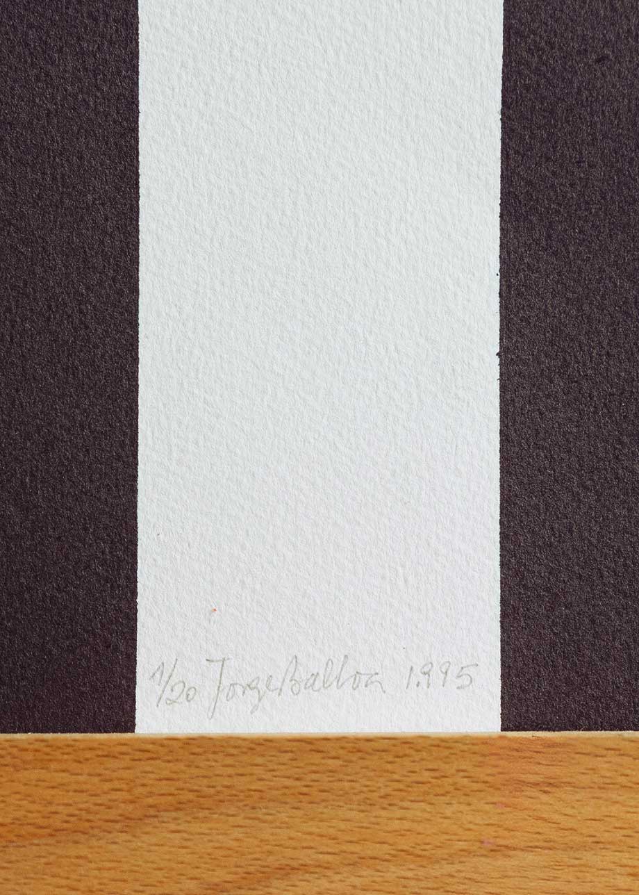 Obra gráfica original numerada y firmada a mano por el artista Jorge Balboa. 