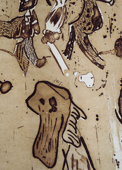 Obra gráfica original numerada y firmada a mano por el artista Alfonso Bonifacio.