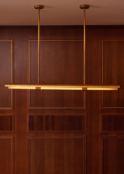 Ceiling lamp in curved raw brass with glazed methacrylate diffuser.