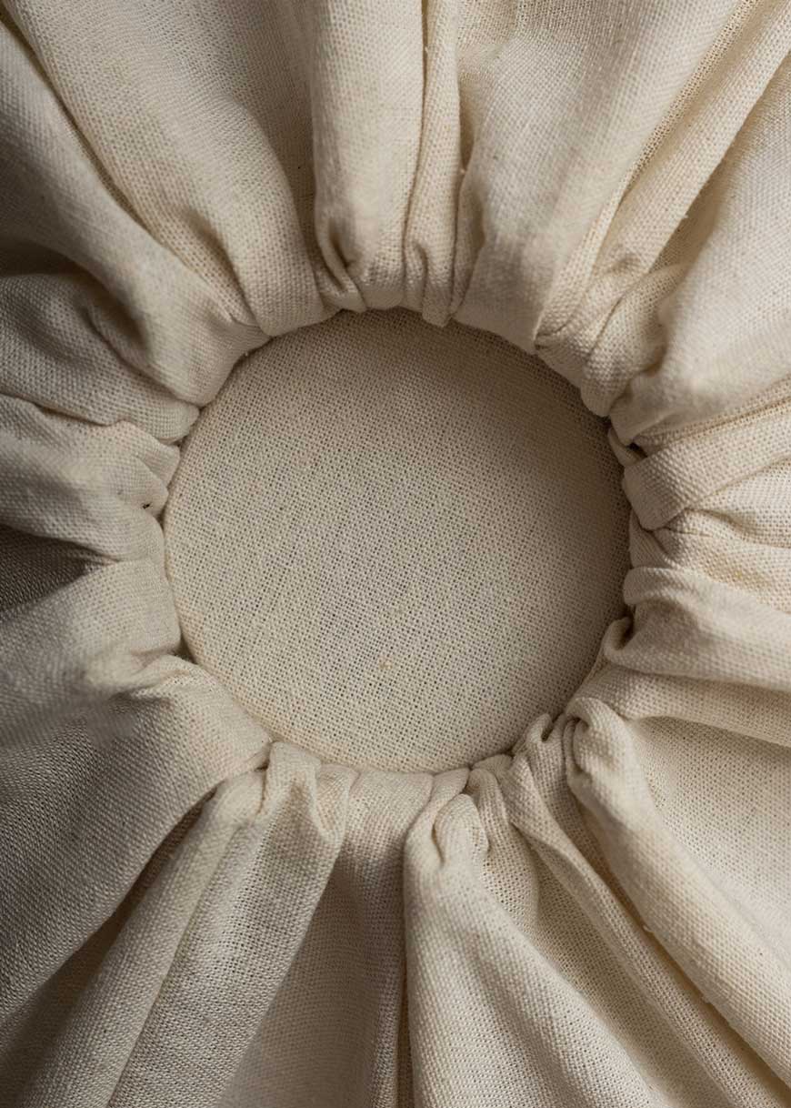 Aplique de pared de lino.