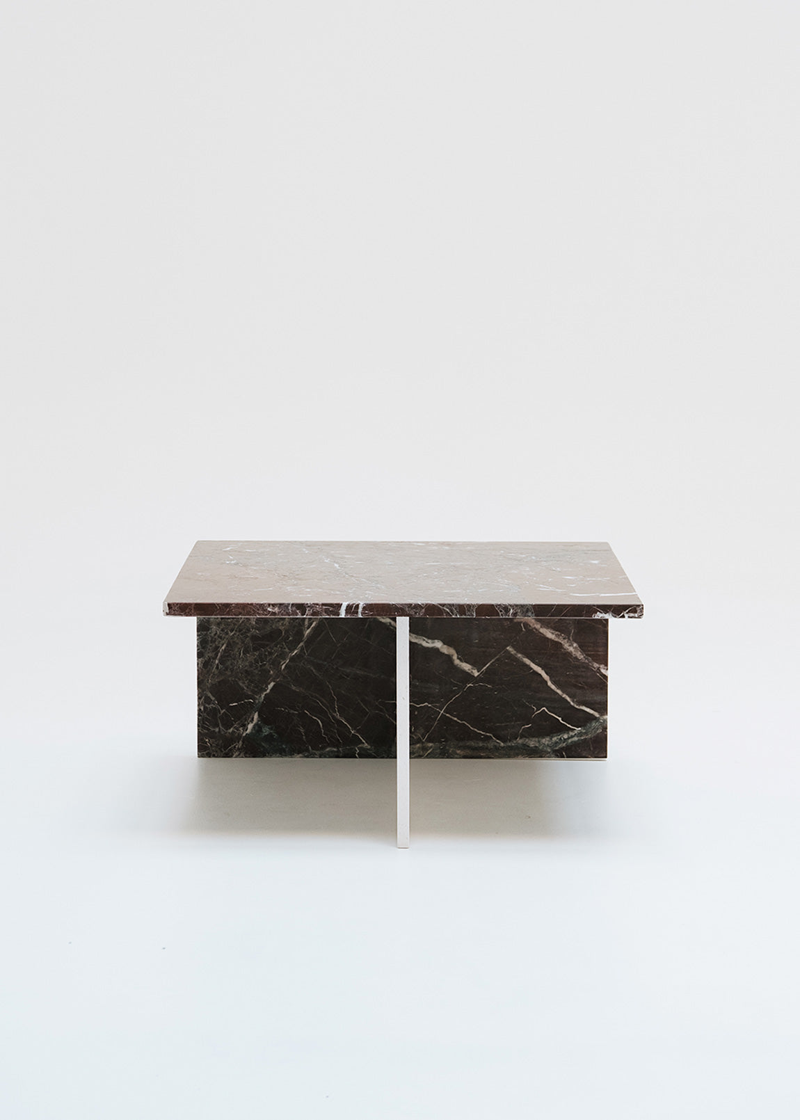 Mesa de centro de Rosso lepanto y caliza